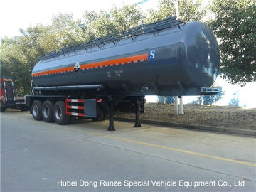China Hydrochloric Acid Tanker Semi Trailer , Chemical Road Tankers Custom Material supplier