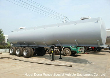China Steel Lined PE Road Chemical Tank Trailers For Transport Bleach , Hydrochloric Acid supplier