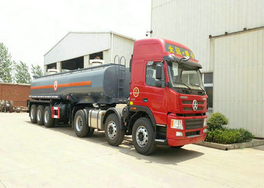 China 3 Axles Spring Suspension Chemical Tanker Truck For 33CBM Sodium Hypochlorite NaOCl supplier