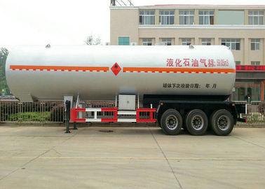 China 50 m3 Tank Semi Trailer For Liquid Petrol Gas , Butane , Propane Transport supplier