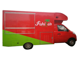 China Awesome Petrol Mobile Kitchen Truck , Mobile Fast Food Van Gasoline Fuel Type supplier