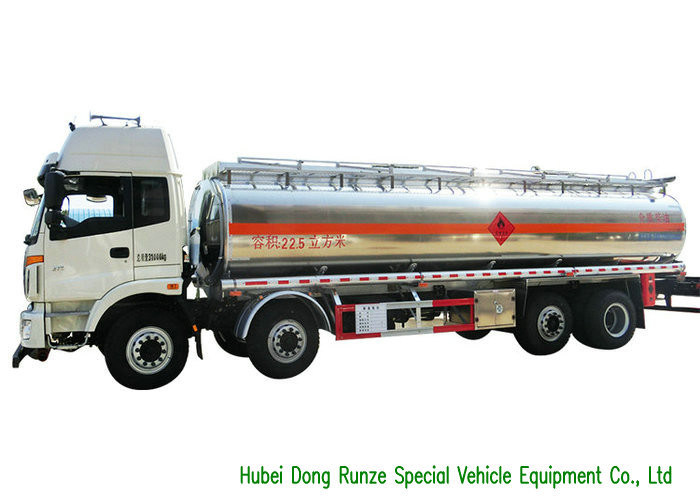 FOTON 8x2 Aluminium Alloy Fuel Oil Delivery Truck For Diesel