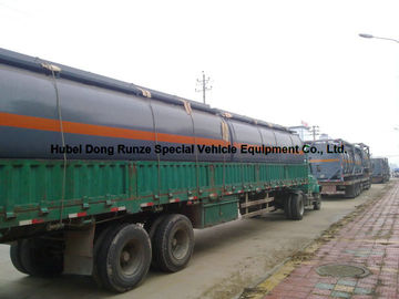 High Strength 17500L Hcl Cargo Hydrochloric Acid Tank For Chemical Truck Body supplier