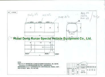 High Strength 17500L Hcl Cargo Hydrochloric Acid Tank For Chemical Truck Body supplier