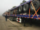 Flatbed Container Trailer  3 axle  for container Loading capacity 40 ton ,60ton,80Ton supplier