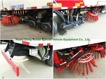 Multifunctional ISUZU Road Cleaning Truck , Vacuum Broom Sweeper Truck supplier