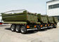 Heavy Duty U Shape End Tipping Rear Dump Semi Trailer For Truck 35 - 45 Ton supplier