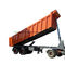 Tri Axle Tipper Semi Trailer 30-40 Ton U Shape For Transport Stones / Rocks supplier