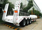 Gooseneck  Tri-axle Hydraulic Ladder Lowbed Semi Trailer Heavy Machine 60ton,80Ton supplier