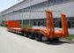 Gooseneck Lowboy Tri-axle Lowbed Platform Trailer  transporting heavy equipment grab excavator supplier