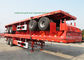 60Ton Flatbe Container Transport Trailer Carry Cargo Flat Vehicle 40ft 20ft Container 12 sets twist locks supplier