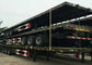 Commercial Flatbed Trailers For Container Transport With 12 Twist Locks And 12 Tyres 50T supplier