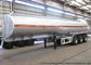 Tri Axle Stainless Steel Tanker Semi Trailer , Palm Oil / Crude Oil Tanker Trailer supplier