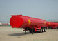 Tri Axle Stainless Steel Tanker Semi Trailer , Palm Oil / Crude Oil Tanker Trailer supplier