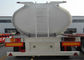 SS 24000L Fuel Tanker Semi Trailer , 2 Axle Fuel Transfer Trailer 24Kl - 27K Liter supplier