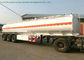 Liquid Flammable Petroleum Road Transport Tanker Trailer 3 Axles For Diesel Gasoline ,Oil , Kerosene 44CBM supplier