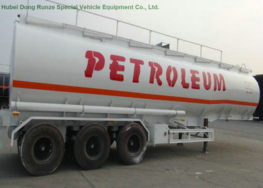 40m3 Stainless Steel Fuel Tanker Semi Trailer  3 Axles For Diesel ,Oil , Gasoline, Kerosene  Transport   40Ton supplier