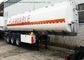 49m3 Stainless Steel Fuel Tanker Semi Trailer  3 Axles For Diesel ,Oil , Gasoline, Kerosene  Transport supplier