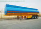 40m3 Stainless Steel Fuel Tanker Semi Trailer  3 Axles For Diesel ,Oil , Gasoline, Kerosene  Transport   40Ton supplier