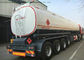 58m3 Stainless Steel Fuel Tanker Semi Trailer  4 Axles For Diesel ,Oil , Gasoline, Kerosene  Transport   50Ton supplier