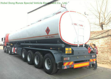 52m3   Fuel Tanker Semi Trailer  3 Axles 4 Compartments For Diesel ,Oil , Gasoline, Kerosene  Transport supplier