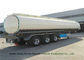Liquid Flammable Diesel Tank  Semi Trailer 3 Axles For Gasoline  ,Oil ,  Kerosene 49000Liters Transport supplier