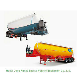 2/3 Axle Cement Bulker Trailer For Transportation , Cement Silo Semi Trailer 50-70cbm supplier