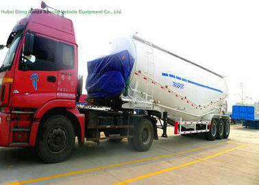 V Type Tank Semi Trailer 50 - 55 M3 , Dry Bulk Cement Trailers Heavy Duty supplier