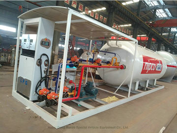 Skid Mounted LPG Gas Tank For Mobile LPG Filling Stations With  Digital Scales supplier