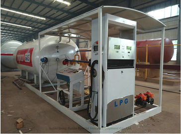 Skid Mounted LPG Gas Tank For Mobile LPG Filling Stations With  Digital Scales supplier