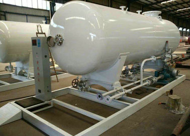 Skid Mounted LPG Gas Tank For Mobile LPG Filling Stations With  Digital Scales supplier