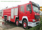 Multi Purpose HOWO 8x4 Fire Pumper Truck With Water Tank 24 Ton For Fire Fighting supplier