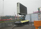 Mobile Led Display Trailer With Lifting System , High Defination LED Advertising Trailer supplier