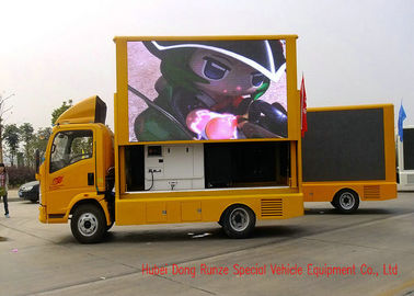 HOWO Mobile LED Video Display Truck For Sports Events / Outdoor Entertainment supplier