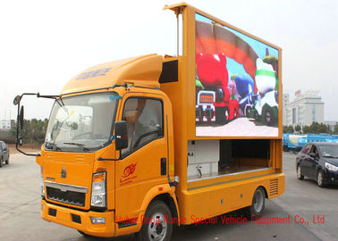 HOWO Mobile LED Video Display Truck For Sports Events / Outdoor Entertainment supplier