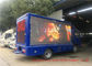 Blue Digital Mobile Advertising Truck , Advertising Full Color LED Screen Truck supplier