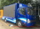 Blue Digital Mobile Advertising Truck , Advertising Full Color LED Screen Truck supplier