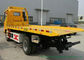 HOWO Light Duty Flatbed Tow Truck Carrier For Car / SUV Road Recovery 3 - 5 Ton supplier