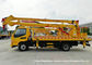 Hydraulic Rising Truck Mounted Aerial Platform , 16-18 Meter High Altitude Trucks supplier