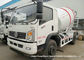 Dongfeng 2 Axle Ready Mix Concrete Truck / Mobile Cement Mixer Trucks 4cbm supplier