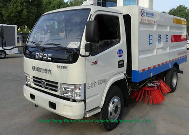 DFAC Truck Mounted Vacuum Street Sweeper With Cleaning Brushes 4000L Refuse supplier