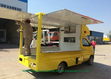 Four Wheel Mini Mobile Kitchen Truck For Snack Cooking / Ice Cream Selling supplier