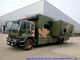 Camouflage Mobile Workshop Truck , Isuzu FVZ Outdoor Caravan With Sleep Bed supplier
