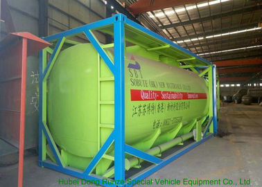 20Feet HCL Acid ISO Tank Container For Shipping UN1789 Steel Lined PE 16mm supplier