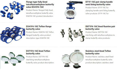 PFTE Lined Ball valve Butterfly valve check valve  stop valve Fluorine lined pipe fittings for Acid Chemical Tank supplier