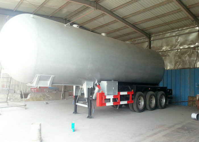 Tri Axles LPG Tank Semi Trailer For 59000Liters Liquid Petrol Gas ...