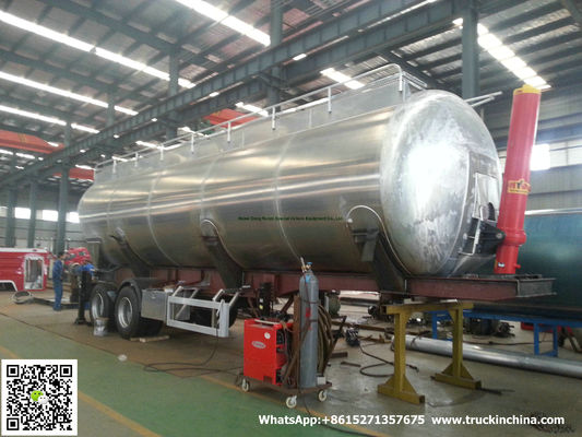 Aluminum Alloy  Wheat Flour Bulk Tanker with Tipping Hydraulic Cylinder (6000USG-10000USG ）whApp:+8615271357675